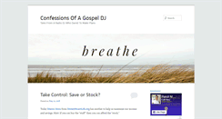 Desktop Screenshot of confessionsofagospeldj.com
