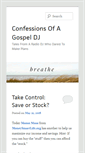 Mobile Screenshot of confessionsofagospeldj.com